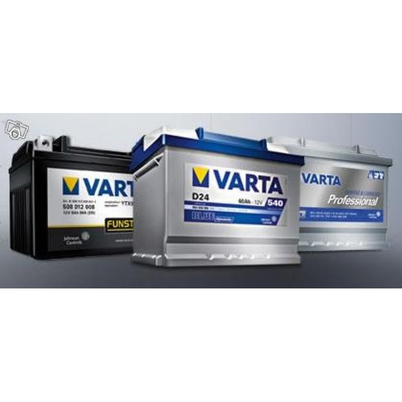 Varta, Banner, Optima batterier Fri Frakt