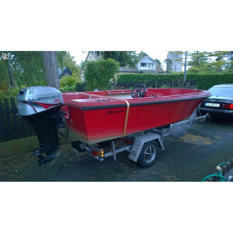 Ockelbo B16 med Mariner 30hk och båttrailer