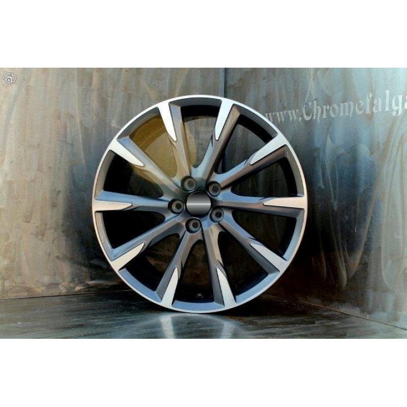 19" 10 Spoke fälgar Black/Polish volvo V70 mm