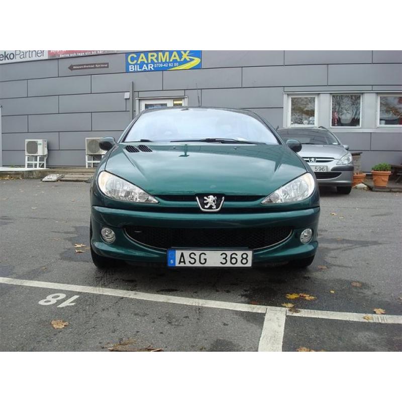 Peugeot 206 1ägare,2,0,cab,Roland Garros,nybe -03