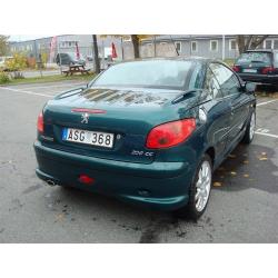 Peugeot 206 1ägare,2,0,cab,Roland Garros,nybe -03